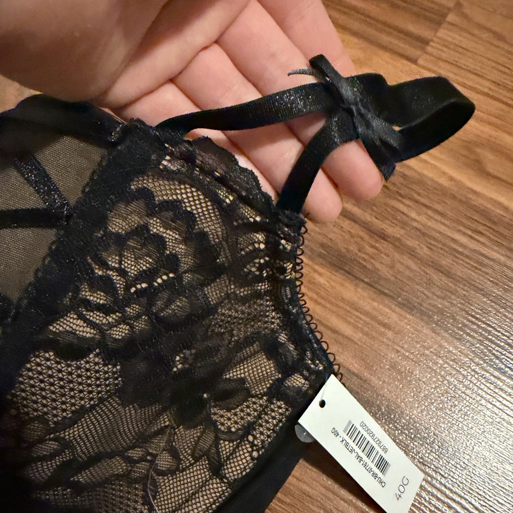 Adore Me Black Lace Bra - Picture 3 of 5